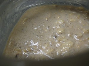 overnight oats close up
